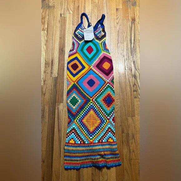 Alix Pinho Crochet Patchwork Skirt - Picture 6 of 6